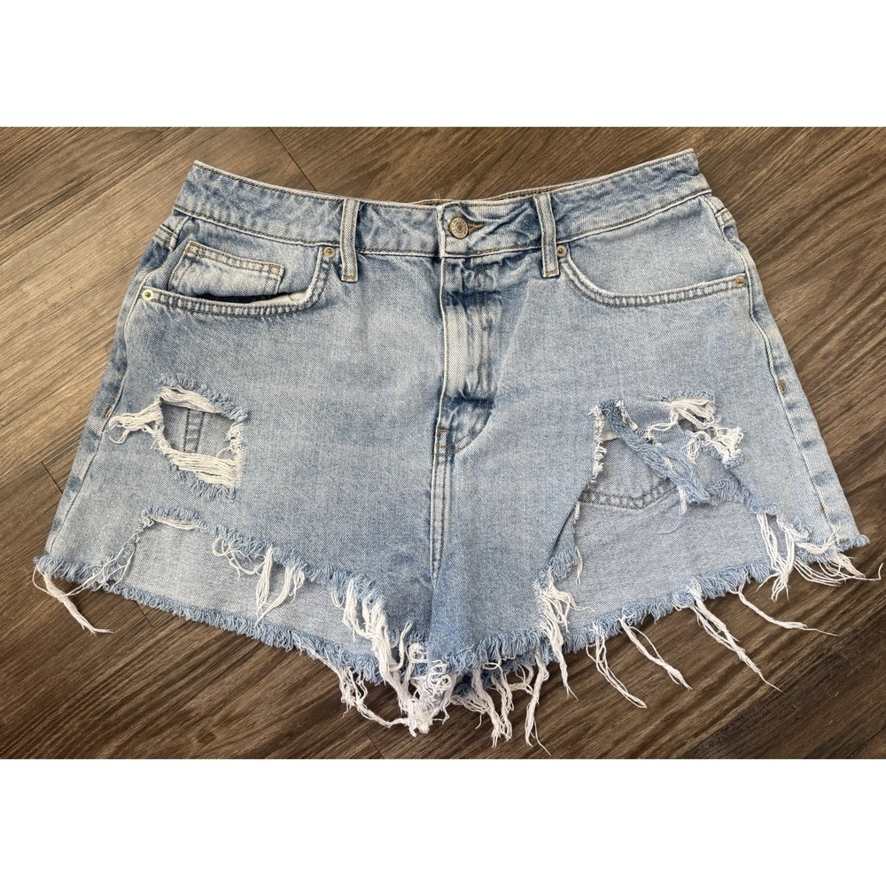 Denim Shorts Boho Festival Indie Coquette Cottage Girl Casual Beachy 32 Western